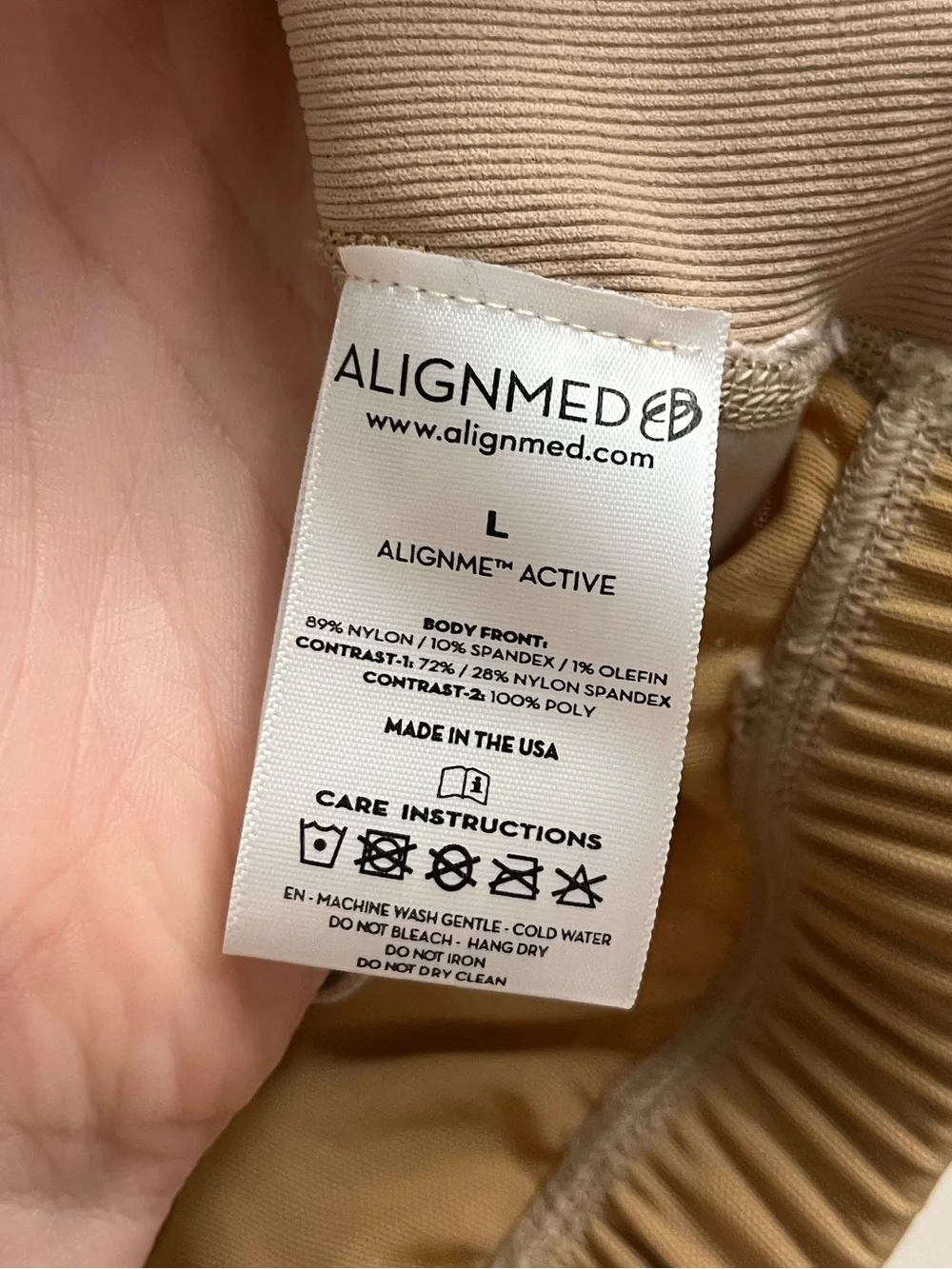 Alignmed Zipper Posture Sports Bra Large